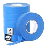 Parámetros del producto: esta cinta adhesiva crepé mide 24 mm x 50 m y 6 rollos son suficientes para satisfacer las necesidades de todo tipo de proyectos. El diseño azul proporciona una excelente visibilidad y le ayuda a encontrarlo y operarlo fácilmente en el trabajo. La cinta adhesiva de pintor es un ayudante indispensable para pintores, artesanos y aficionados al bricolaje