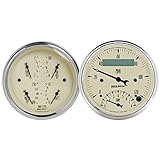 Auto Meter 1820 Antique Beige Quad Gauge/Tach/Speedo Kit
