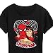 Marvel Spider-Man - Mary Jane Valentine - Women's Short Sleeve Graphic T-Shirt - Size Small Black