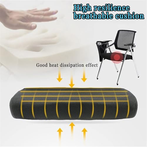 Chaise de bureau pliante avec support lombaire et bureau attaché pour ordinateur