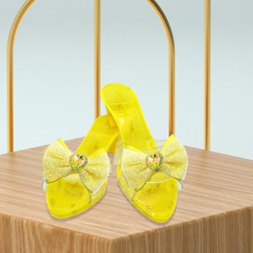 Girls Jelly Sandals for Princess Role Play with Bow for Themed Events3
