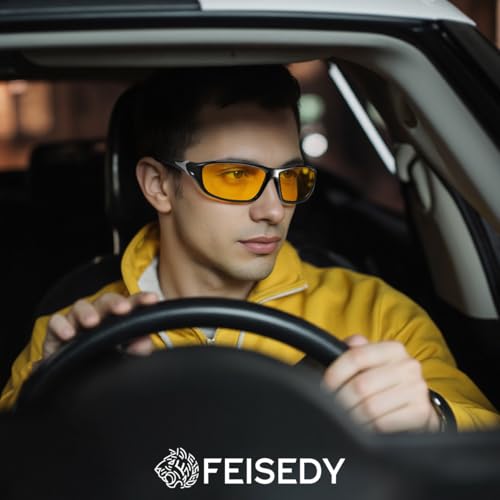 FEISEDY 3 Pack Polarized Sports Sunglasses for Men, Wrap Around Frame, UV400 Protection, Fishing Driving Cycling B26742
