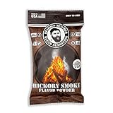 Bearded Butchers Hickory Smoke Flavor Powder, 3 oz - Natural Smoke Flavor, Portioned for Up to 25 lbs of Meat, Perfect for DIY BBQ, Grilling, Smoking, Curing, and More - No Mess, Kitchen-Ready