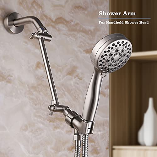 Shower Arm Extender, Adjustable Shower Arm For Shower Head, 8 Inch Universal Shower Extension Arm (Brushed Nickel, 8 Inch) #TOP1