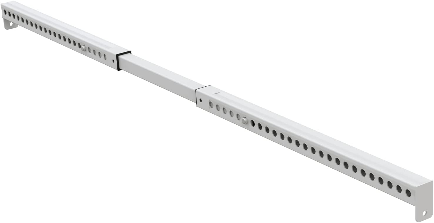 Adjustable Window Security Bar, Child Safety Patio Sliding Door Lock, Sturdy Steel, Extends from 16 3/4" to 44"
