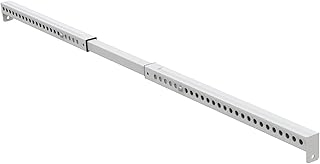 Adjustable Window Security Bar, Child Safety Patio Sliding Door Lock, Sturdy Steel, Extends from 16 3/4" to 44"
