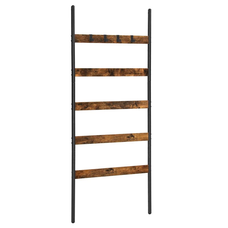 Buy VASAGLEBlanket Ladder, 5Tier Ladder Shelf, WallLeaning Rack