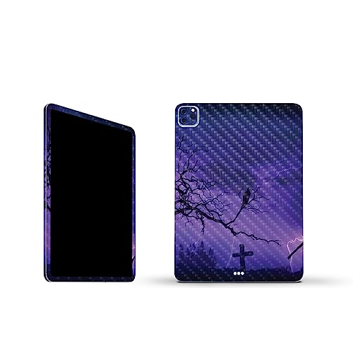 Image of MightySkins Carbon Fiber Skin Compatible with Apple iPad Pro 11 inch M2 4th Gen (2022) Full Wrap Kit - Mystic Reaper | Protective, Durable Textured Carbon Fiber Finish | Easy to Apply | Made in The USA