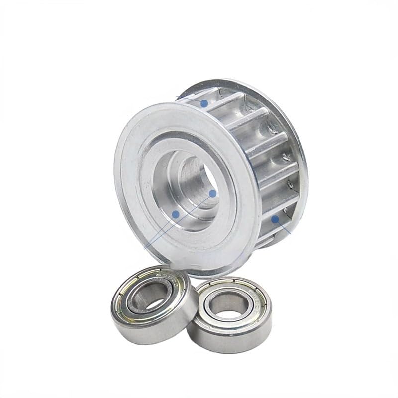 1 pieza AF tipo 8M 32 dientes rueda síncrona ranura ancho 30mm guía ajustable rueda interior agujero 10/15/17/20/25/30mm(20mm Bore with Teeth)