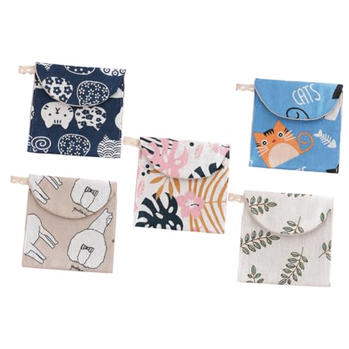 Amosfun 10 Pcs Saco De Armazenamento De Absorvente Higiênico Bolsa Absorvente Menstrual Bolsa De Per