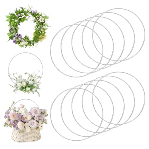 Anneaux attrape-rêves floral 26cm et grands cercles macramé loisirs créatifs