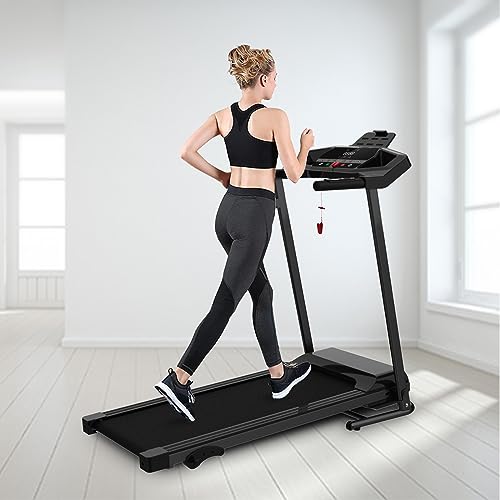 Image of GOWE Motorized Electric Treadmill for Home - 3 Level Manual Inclination & Foldable Running Machine with 12 Programs with Phone Holder