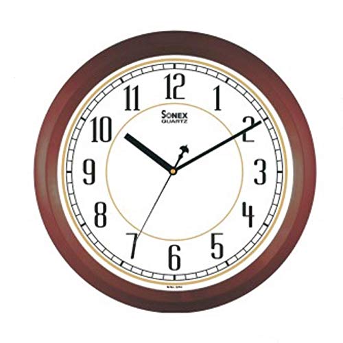 Buy Sonex Analog (2234 Wood,28.5 cm X 28.5 cm) Wall Clock Online