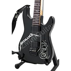 OZMiniGuitar Guitare Miniature Metallica Black Custom ESP - Les Beatles, Paul McCartney, John Lennon, RIngo Starr, George Harrison