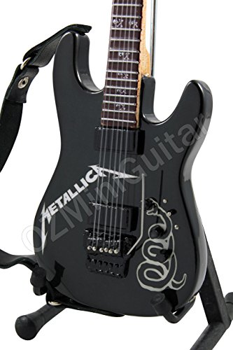 OZMiniGuitar Guitare Miniature Metallica Black Custom ESP - Les Beatles, Paul McCartney, John Lennon, RIngo Starr, George Harrison OZMiniGuitar Guitare Miniature Metallica Black Custom ESP