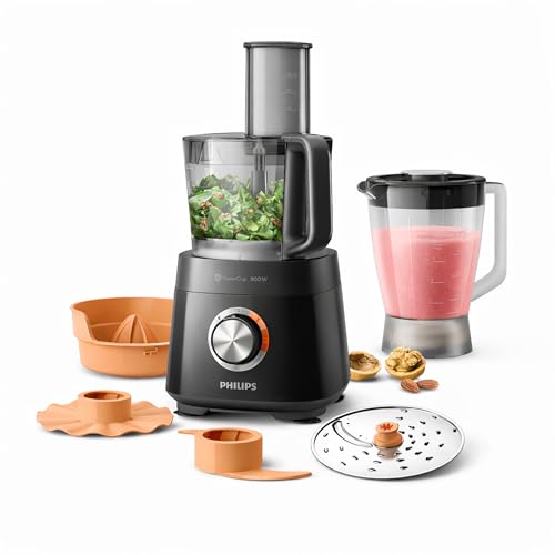 Philips Küchenmaschine Viva Collection, Schwarz, 2 L Fassungsvermögen