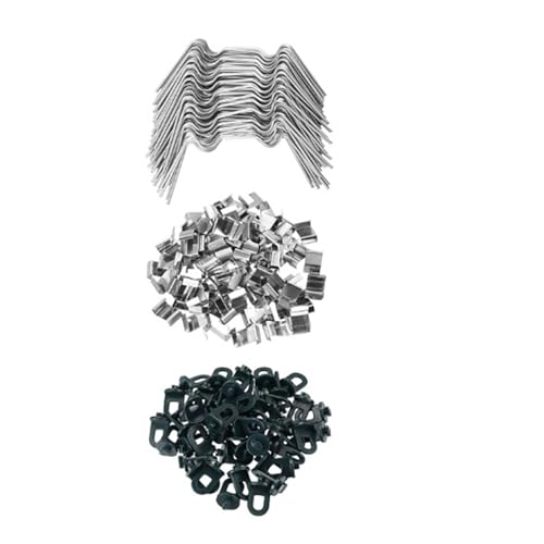 NVOQILIN 100 soportes estables para invernadero con clip y gancho para colgar plantas para un marco seguro y fácil instalación