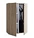 Produktbild VCM Holz Besenschrank | 4 Fächer | Haushaltsschrank | Maße: B. 70 x H. 111 x T. 38 cm | 2 Drehtüren  Lona L