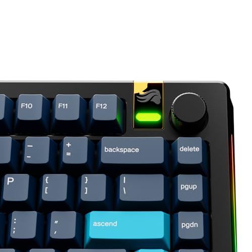 Image of Glorious Gaming - GPBT Gradient Keycaps for Custom Mechanical Keyboards, No Fade Dye-Sublimated, Fits 100%, 75% 65% 60%, PBT Polymer, Fits ANSI & ISO, Supports Windows & macOS - Celestial Ice