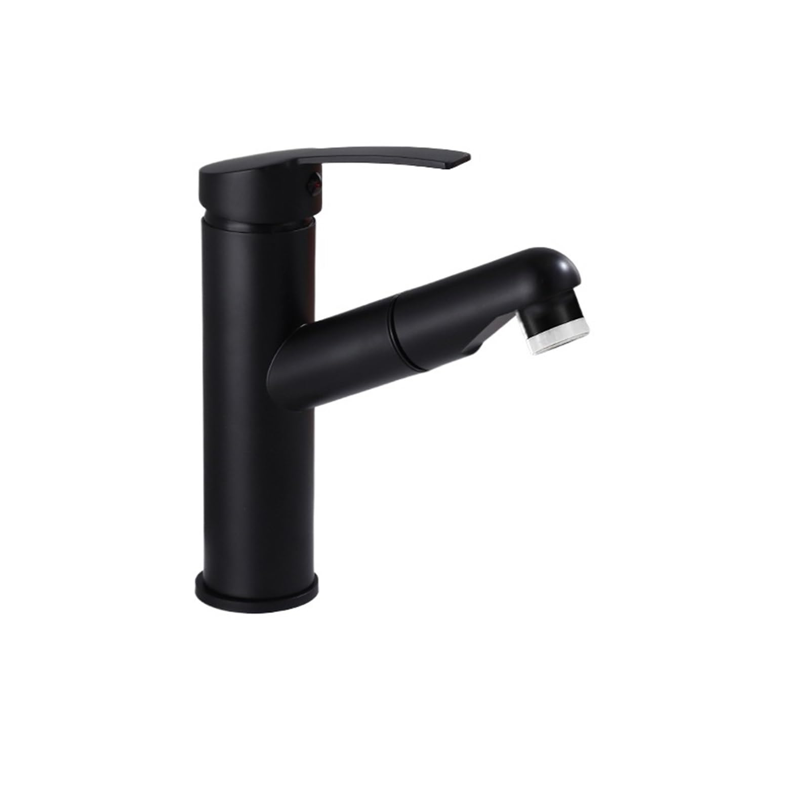 Robinet de lavabo noir avec jet de douche pour nettoyer facilement votre vasque sans éclabousser