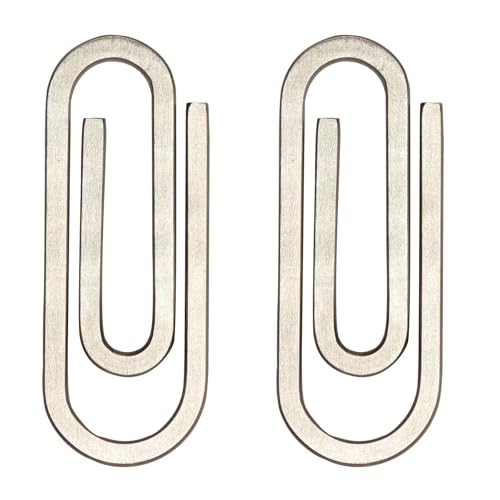 2 pack Paperclip Stainless Steel Money Clip Handiness Cash Metal Credit Card Holder Minimalist Front Pocket Wallet Men's Gift