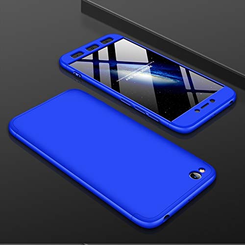 Couverture de téléphone Xiaomi Redmi Go coque rigide de protection bleue en trois parties