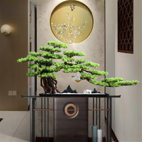 Árbol bonsái artificial de pino sin mantenimiento para decorar salones modernos 6