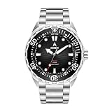 IRONWAY Men's Dive Watch, 300M/30ATM Water Resistant, Solar Japanese Quartz