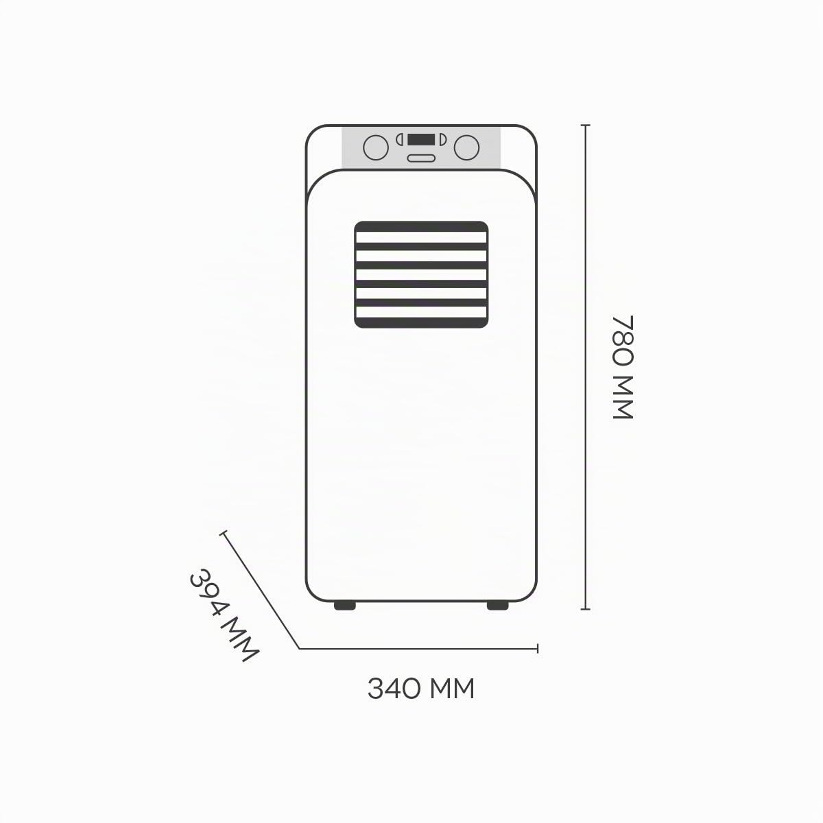 ARGO Relax Climatizzatore Portatile con Gas R410, Bianco