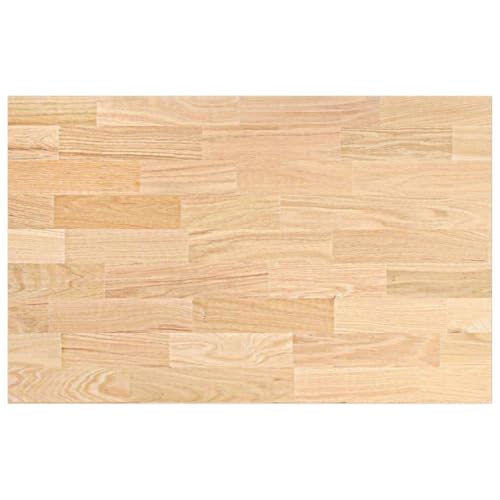 vidaXL Plan de Travail de Cuisine Bois de chêne Massif rectangulaire, Plan de Travail, Plan de Travail de Cuisine, Plan de Toilette, comptoir
