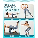 Resistance Bands for Working Out, Exercise Bands with 5 Resistance Levels, Natural Latex Resistance Bands Designed for Home Fitness, Strength Training and Flexibility Exercises - Image 2