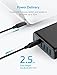 USB C Wall Charger, Anker Premium 60W 5-Port Desktop Charger with One 30W Power Delivery Port (Black)
