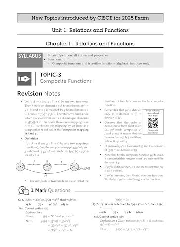 Image of Oswaal ISC Question Bank Class 12 Mathematics | Chapterwise and Topicwise | Solved Papers | For Board Exams 2025