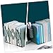 TEHAUX Bookshelf Bookends for Desk Decorative Bookends Folding Shelf Stationery for Students