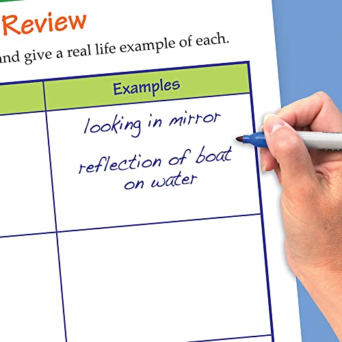 Image of NewPath Learning Light & Optics Laminated, Double-Sided inchWrite-On /Wipe-Off inch Flip Chart - Set of 10, 12 inch x 18 inch Charts (34-6929)