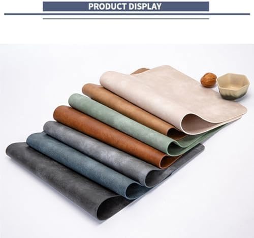 Set de table antidérapant gris foncé 43x30 cm lavable - 3