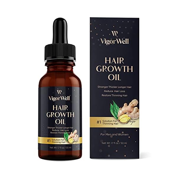 VigorWell Hair Growth Serum Ginger Hair Growth Oil Ginger Prevent Hair Loss and Natural Serum for Thicker, Stronger…