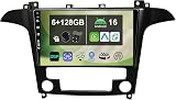KEC [6G+128G] IPS 9" Android 16 Car Radio For Ford S-Max (2007-2008)-[Built-in CarPlay/Android Auto/DSP/Mirror Link/Octa Core/GPS Navi/360 Camera/Bluetooth 5.0/USB