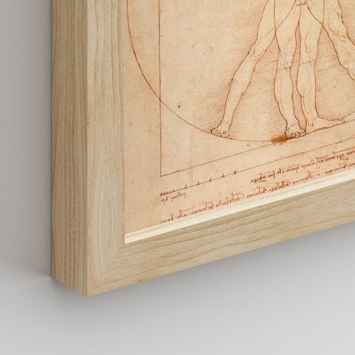 Signwin Framed Poster Leonardo Da Vinci Renaissance Sketches Illustrations Fine Art Decorative Vintage For Living Room thumb #4