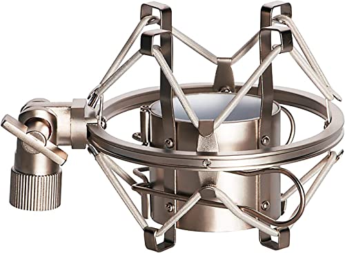 Image of kh Universal Microphone Shock Mount Silver 48MM-54mm Diameter Large Diameter Studio Condenser Mic
