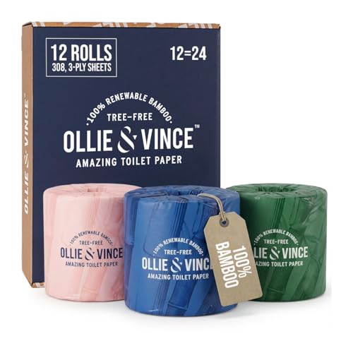Ollie & Vince Bamboo Toilet Paper | Sustainable, Eco-Friendly, Plastic-Free