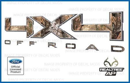 Decal Mods 4X4 Off Road Realtree AP Decals Stickers for Ford F150 (2009-2014) - AP (Set of 2)