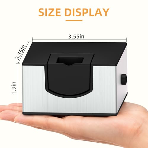 Lonkion Cocktail Smoker, Cold Smoke Gun Indoor Smoker, Portable Smoker for Food, Cheese & Cocktails, Smoke Infuser for Indoor Outdoor Use(Silver)