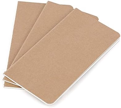 Wanderings® Traveler's Notebook Refill Inserts - Lined Paper - Set of 3 - Journal Refills for Leather Travel Journals, Writers, Diaries and Planners - 8.25 x 4.25 Inch (21cm x 11cm)