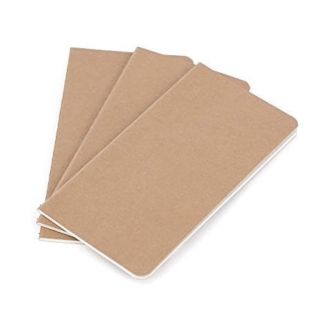 Wanderings Traveler's Notebook Refill Inserts - Lined Paper - Set of 3 - Journal Refills for Leather Travel Journals, Writers, Diaries and Planners - 8.25 x 4.25 Inch (21cm x 11cm) Cover