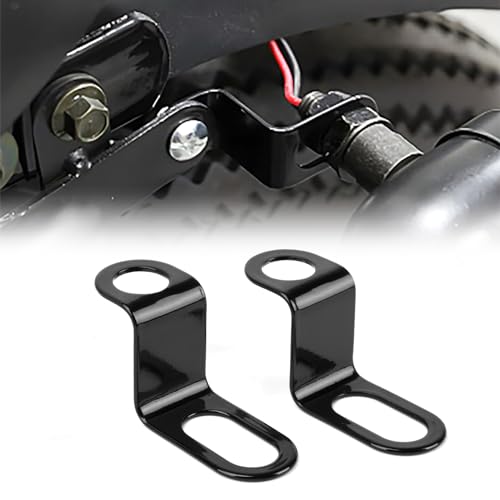 Motorcycle Turn Signals Mounting Brackets, PSLER Rear Turn Signal Light 12mm Hole Z Bracket Holder for Bike Electric Motorbike Turn Signals Relocation Holder Universal