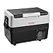 VEVOR Car Refrigerator, 12 Volt Car Refrigerator Fridge, 48 QT/45 L Dual Zone Portable Freezer, -4℉-50℉ Adjustable Range, 12/24V DC and 100-240V AC Compressor Cooler for Outdoor, Camping, Travel, RV