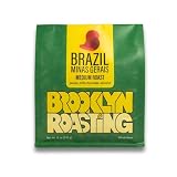 Brooklyn Roasting Company Brazil Whole Bean Coffee - 12 oz Bag (1 Pack) - Medium Roast Coffee - Brazilian Single Origin - Roasted Daily in Brooklyn