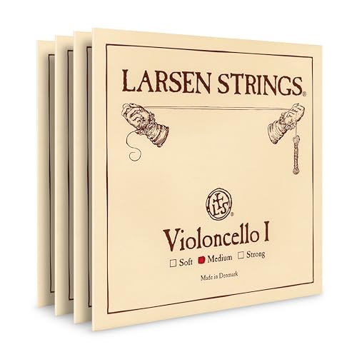 Larsen Original Cello Strings – Medium Tension Set - Balanced Warmth and Projection for All-Round...