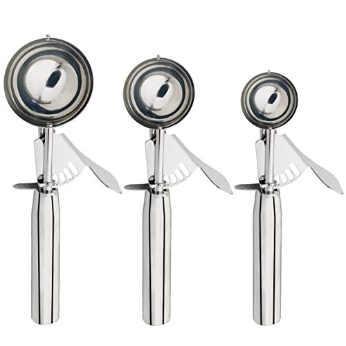 Cookie Scoop Set, Ice Cream Scoop Set, Multiple Size Large-Medium-Small Size, Selected 18/8